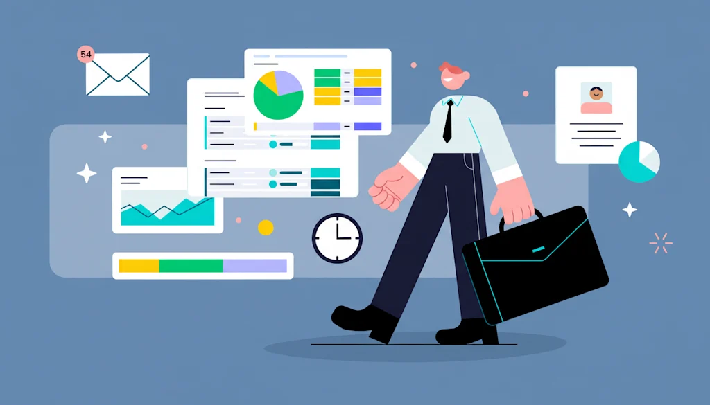 Visual timeline diagram showing alternating work focus blocks and active break moments throughout a remote workday